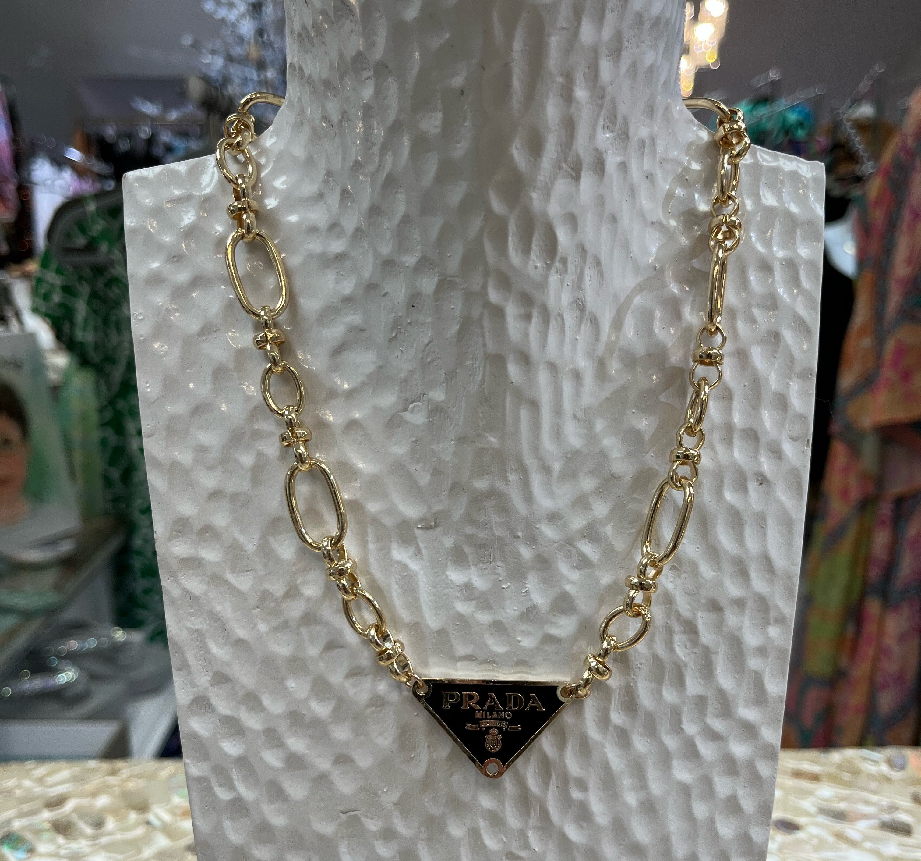 Ocean Rose - Reworked Prada Gold padlock necklace still available! ✨✨ |  Facebook